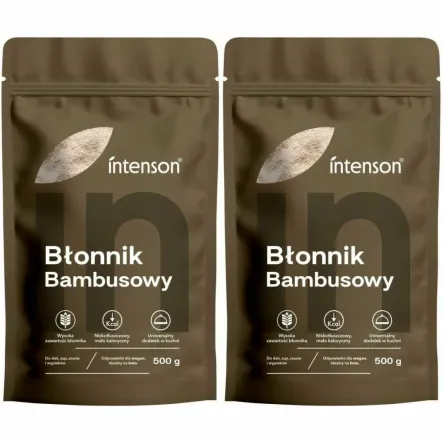 Błonnik Bambusowy 1 kg KETO (2 x 500 g) - Intenson
