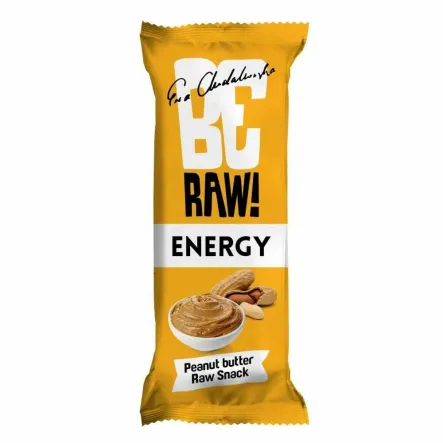 BeRaw Baton Energy Peanut Butter 40 g - Purella