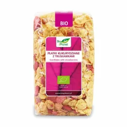 Płatki Kukurydziane z Truskawkami Bio 250 g - Bio Planet