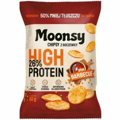 Chipsy z Soczewicy Barbecue Bezglutenowe 60 g - Moonsy
