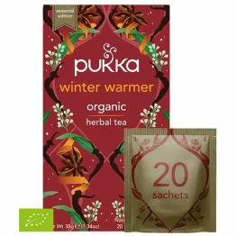 Herbatka Ziołowa WINTER WARMER BIO 38 g (20 Saszetek) - PUKKA
