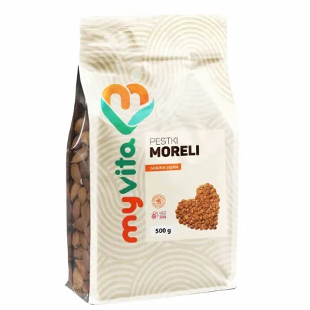 Pestki Moreli Jądra Gorzkie 500 g Myvita