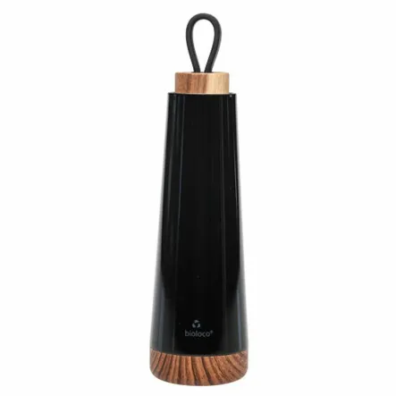 Butelka Termiczna z Silikonowym Uchwytem Czarna 500 ml - Chic-Mic