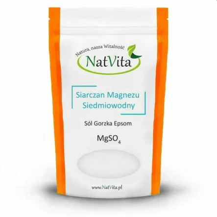 Siarczan Magnezu Siedmiowodny - Sól Gorzka Epsom 1,2 kg - Natvita