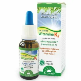 Witamina K2 MK-7 krople 20 ml - Dr. Jacobs