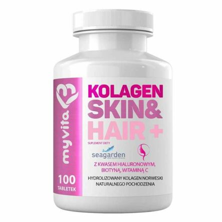 Kolagen Skin & Hair+ 100 Tabletek - Myvita