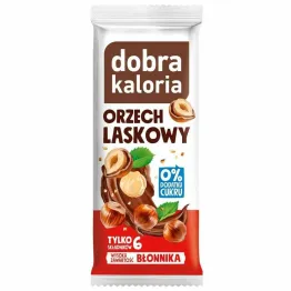 Baton Orzech Laskowy Bez Dodatku Cukru 35 g - Dobra Kaloria