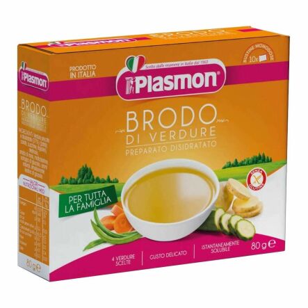 Liofilizowany Bulion Warzywny w Saszetkach 80 g  (10x 8 g) - PLASMON