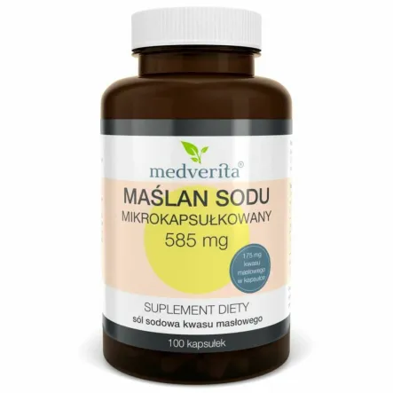 Maślan Sodu Mikrokapsułkowany 585 mg 100 Kapsułek - Medverita