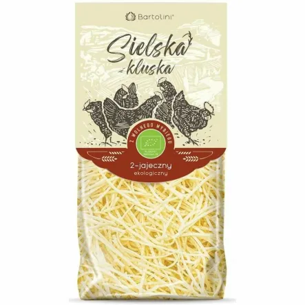 Makaron Durum 2-Jajeczny Krajanka Średnia BIO 250 g - Sielska Kluska Bartolini