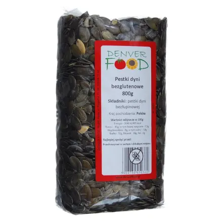Pestki Dyni Bezglutenowe 800 g - Denver