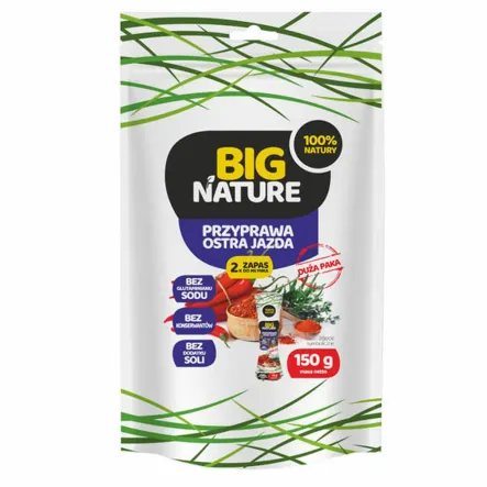 Zapas Przyprawa Ostra Jazda 150 g - Big Nature - Przecena Krótka Data Minimalnej Trwałości