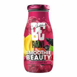 BeRaw Smoothie Beauty Acai Czarny Bez 250 ml Purella - Przecena Krótka Data Minimalnej Trwałości