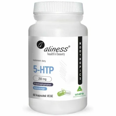 5 - HTP 200 mg 60 Vege Kapsułek Stres, Układ Nerwowy - Aliness