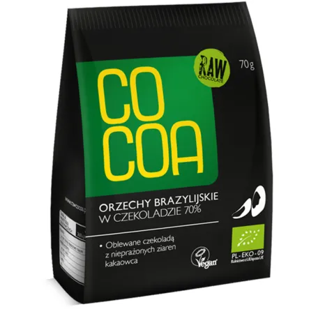 Orzechy Brazylijskie w Surowej Czekoladzie Bio 70 g Cocoa