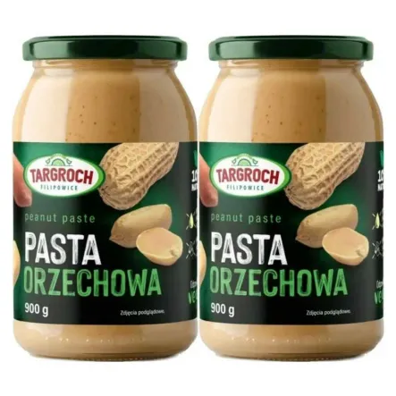 2 x Pasta Masło Orzechowe 900 g Targroch