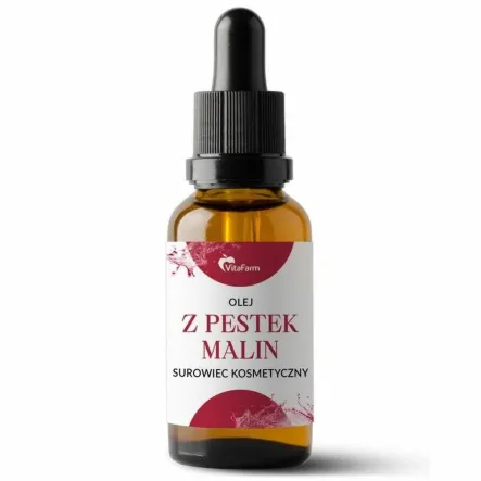 Olej z Pestek Malin Nierafinowany Tłoczony na Zimno 50 ml - Viafarm