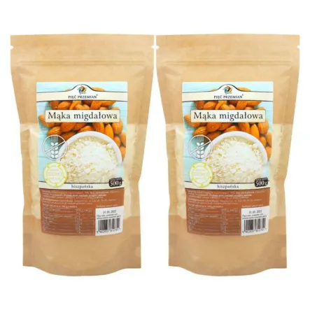 2 x Mąka Migdałowa Bezglutenowa 500 g Pięć Przemian