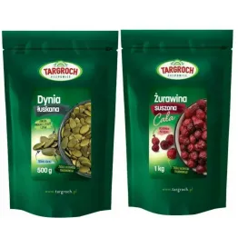 Dynia Łuskana 500 g - Targroch + Żurawina Suszona Cała 1 kg - Targroch