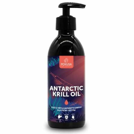 Olej z Kryla Antarktycznego Dla Psów i Kotów 250 ml - Pokusa