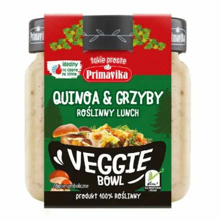 Veggie Bowl - Lunch Grzybowy 180 g - Primavika - Przecena Krótka Data Minimalnej Trwałości