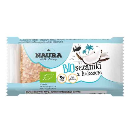 Sezamki z Kokosem Bio 27 g - Naura