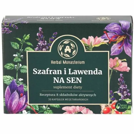 Szafran i Lawenda NA SEN 30 Kapsułek - Herbal Monasterium