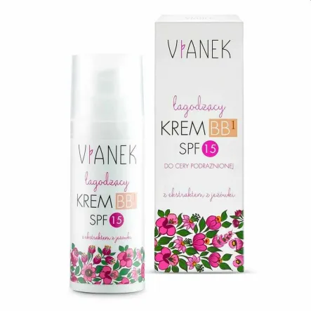 VIANEK Łagodzący Krem BB SPF15 Jasny 50 ml - Sylveco