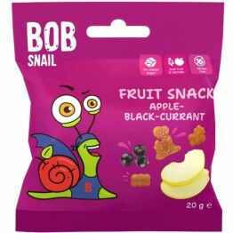 Przekąska Jabłko i Czarna Porzeczka 20 g - Bob Snail
