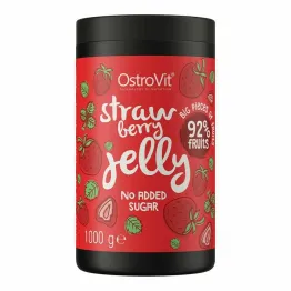 Truskawki w Żelu z Erytrytolem Bez Dodatku Cukru Strawberry Jelly 1 kg - OstroVit
