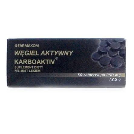 Węgiel Aktywny Karboaktiv 50 Tabletek - Farmakom