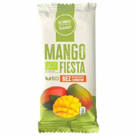 Baton Daktylowy z Mango - Mango Fiesta Bez Dodatku Cukru Bio 30 g - Dobry Squad