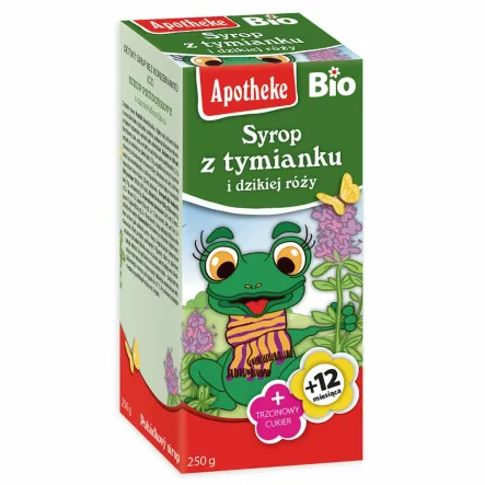Syrop dla Dzieci z Tymianku i Dzikiej Róży Bio 250 g - Apotheke