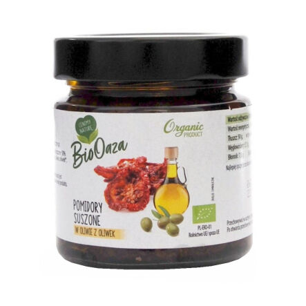 Pomidory Suszone w Oliwie z Oliwek Bio 90 g/190 g BioOaza