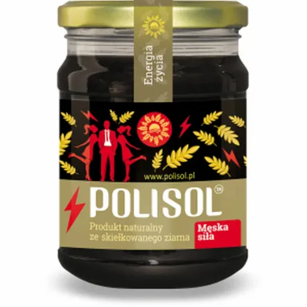 Polisol MĘSKA SIŁA - Naturalny Produkt ze Skiełkowanego Ziarna 250 ml - Poldingroup - Przecena Krótka Data Minimalnej Trwałości