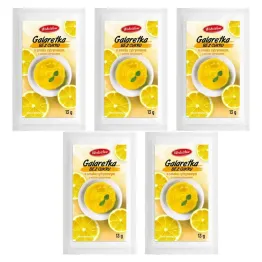 5 x Galaretka o Smaku Cytrynowym Bez Dodatku Cukru Keto 13 g - Wodzisław