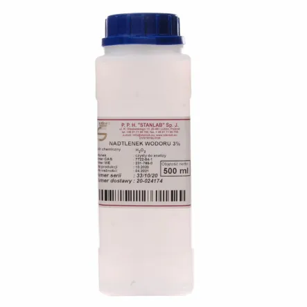 Nadtlenek Wodoru 3% CZDA 500 ml - Stanlab 