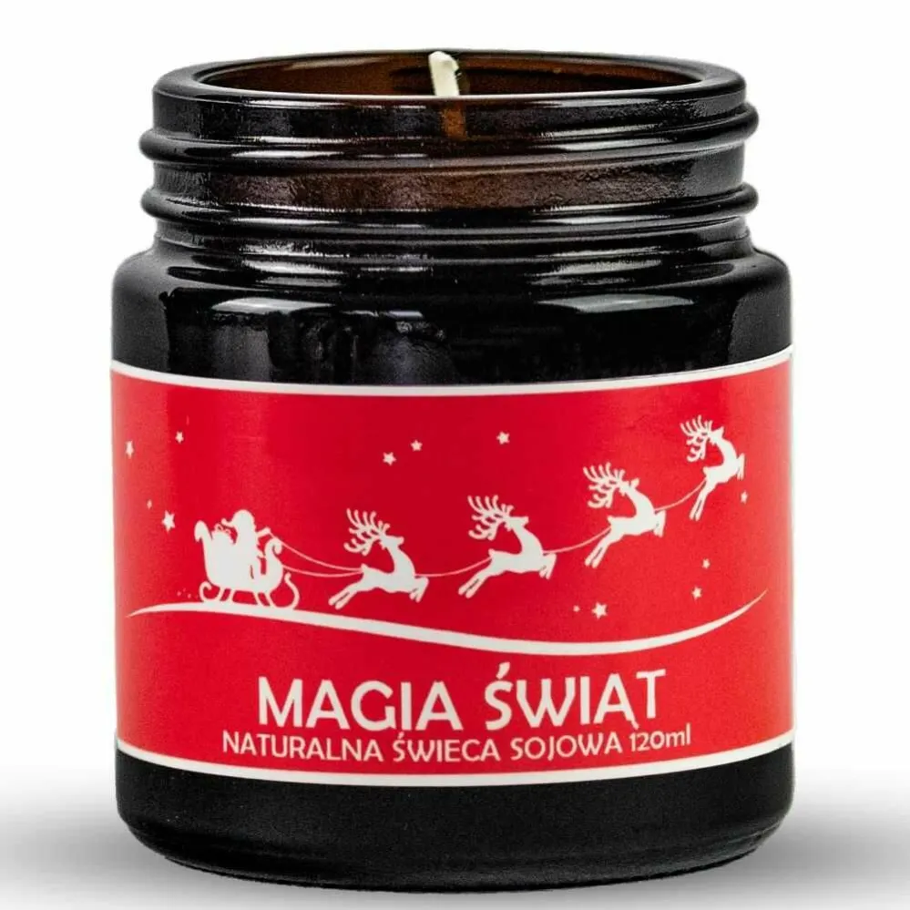 Naturalna Świeca Sojowa MAGIA ŚWIĄT 120 ml - Vitafarm