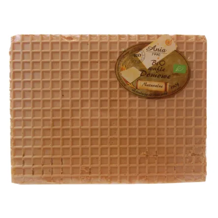 Wafle Domowe Naturalne Bez Dodatku Cukru Bio 190 g - Ania - Przecena Krótka Data Minimalnej Trwałości