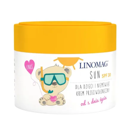 Linomag Sun SPF 30 Krem Przeciwsłoneczny dla Dzieci i Niemowląt 50 ml - Linomag - Przecena Krótka Data Minimalnej Trwałości