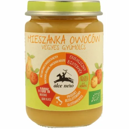 Przecier Owocowy Mix Powyżej 4 Miesiąca Bio 140 g Alce Nero