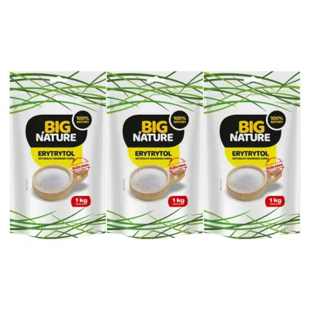 3 x Erytrytol 1 kg - Big Nature - Erytrol 1000 g
