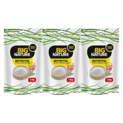 3 x Erytrytol 1 kg - Big Nature - Erytrol 1000 g