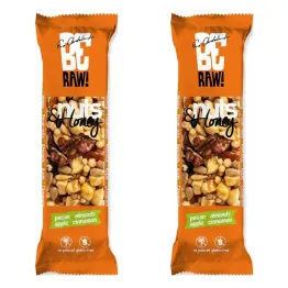 2 x BeRaw Baton Nuts & Honey Pecan 30 g - Purella