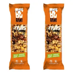 2 x BeRaw Baton Nuts & Honey Pecan 30 g - Purella