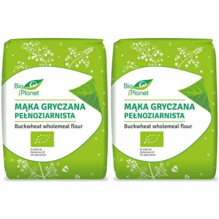 2 x Mąka Gryczana Pełnoziarnista Bio 1 kg - Bio Planet