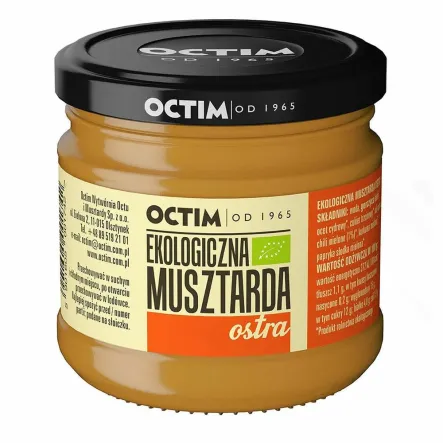 Musztarda Ostra Bio 180 g Octim