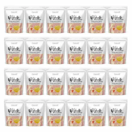 24 x Makaron Konjac Diet Spaghetti Carrot Konjac Noodles Keto Friendly 400 g (250 g) - OstroVit