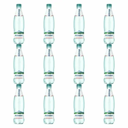 12 x Naturalna Woda Mineralna Naturalnie Wysoko Nasycona CO2 Wysoko Zmineralizowana PET 500 ml - Borjomi