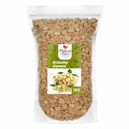 Orzechy Ziemne Niesolone 1 kg Malinowe - Fistaszki bez dodatku soli